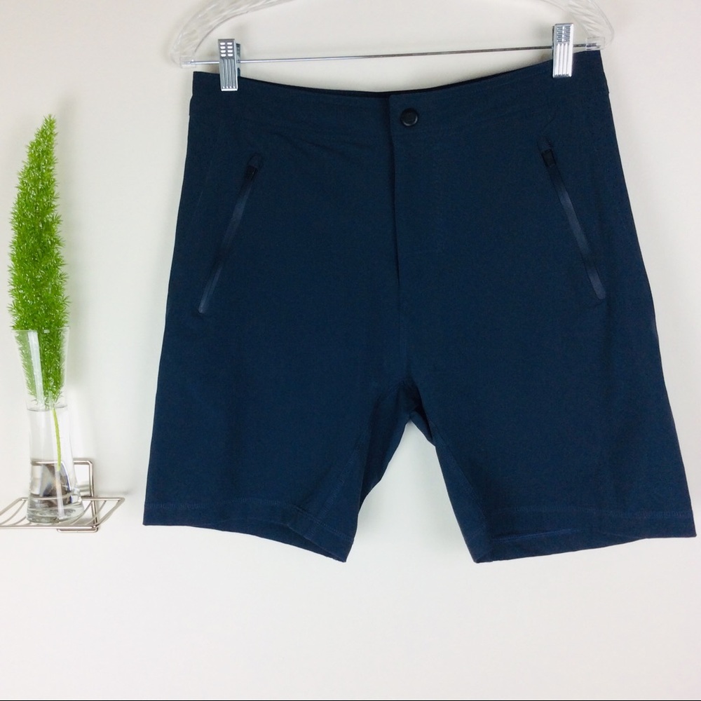 Mack Weldon Flat Front Navy Blue Short Size (S)